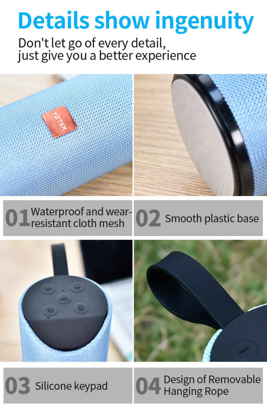 Portable Waterproof Outdoor Bluetooth Speaker