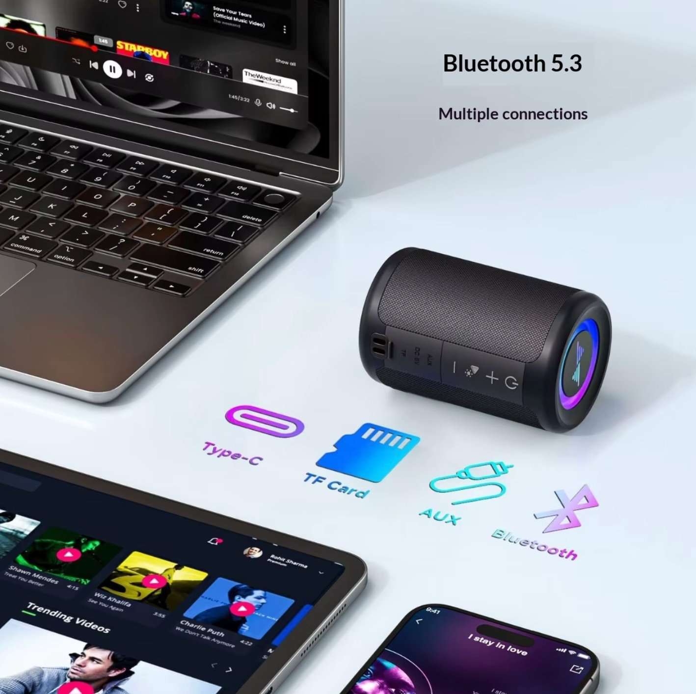 Portable Bluetooth Subwoofer Speaker