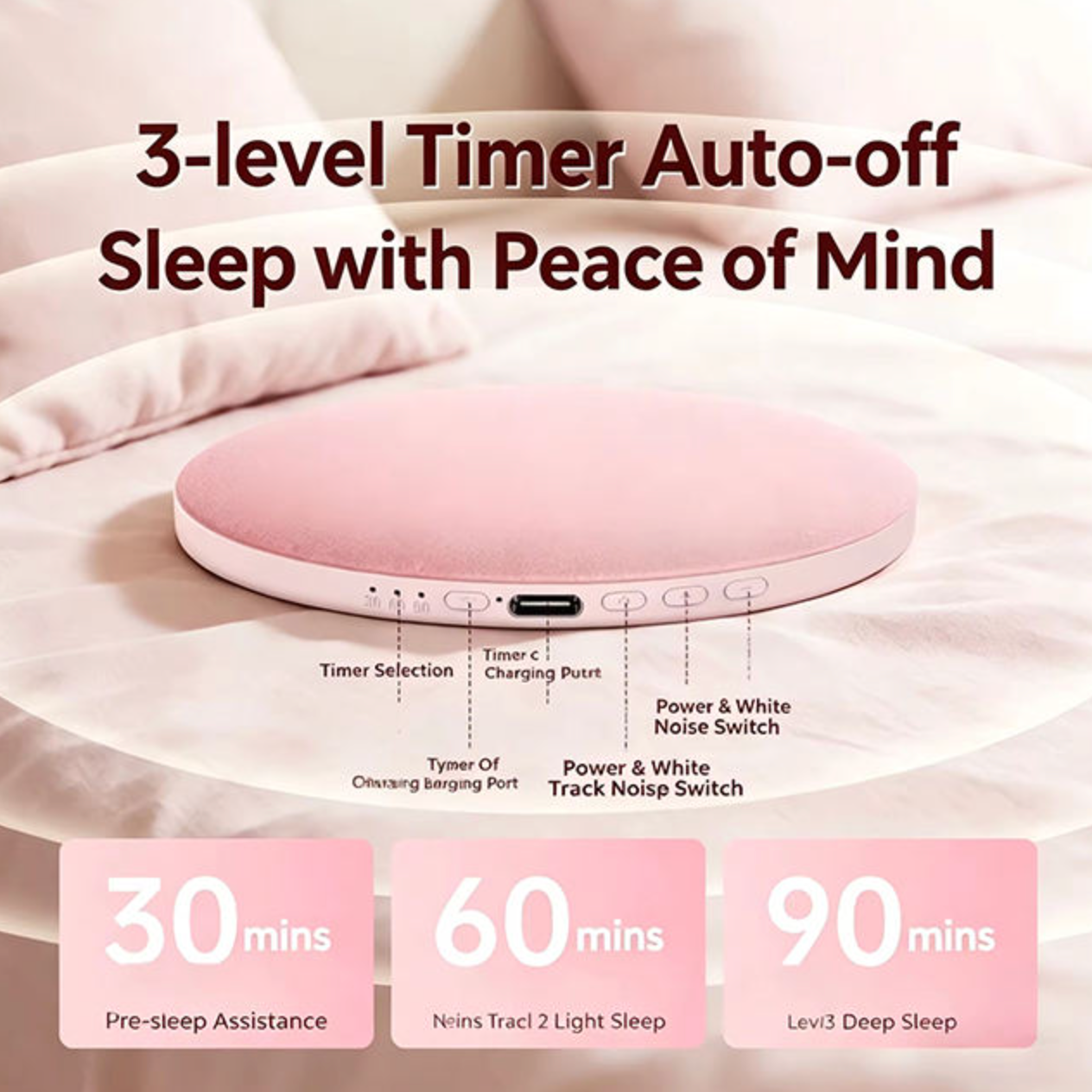 Ultra-Thin Wireless Pillow Speaker