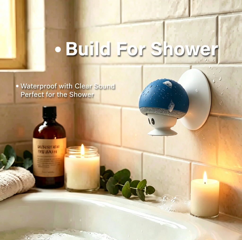 Waterproof Suction Cup Bluetooth Speaker